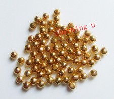 100pz  perline spacer separatori  in metallo 5mm colore oro