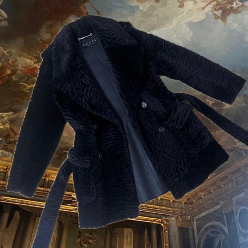 Gucci leather fur coat - [gucci],