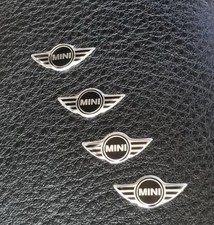 4 Logo Chiave Fregio Stemma 20mm Compatibile Per Mini Cooper Adesivo