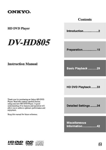 Onkyo hd805 lettore - dv-hd805,