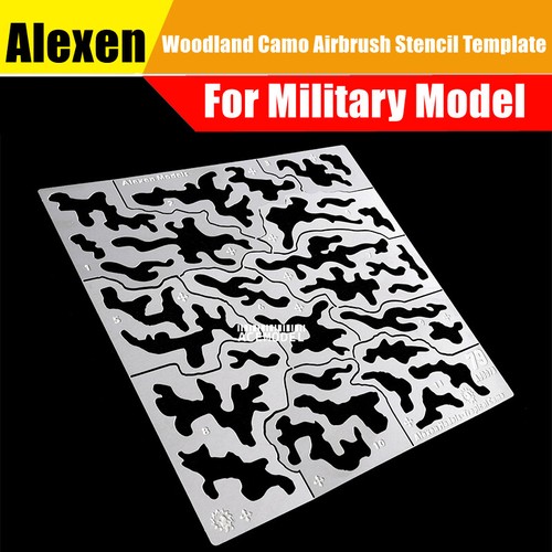 Modello stencil spray mimetico