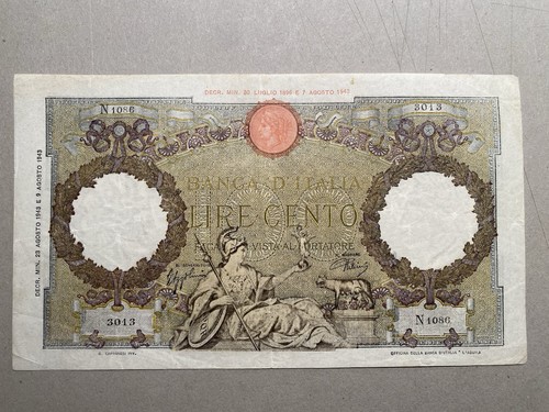 Banconota banknote 100 lire - banknote,