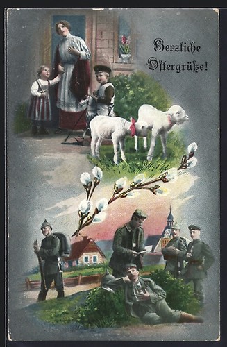 Cartolina pasqua guerra - di,