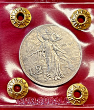 REGNO D'ITALIA VITT. EMAN. III 2 Lire 1911 Cinquantenario Arg. BB/SPL Periziato