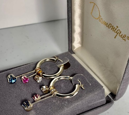 Orecchini diamonique argento - diamonique,
