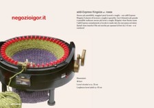 Addì MULINETTO PER MAGLIA LANA GOMITOLI 46 Aghi Macchina Maglieria lana cotone