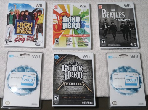 Nintendo wii lot guitar - nintendo,
