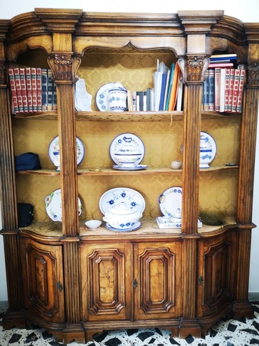 Libreria legno antica - libreria,