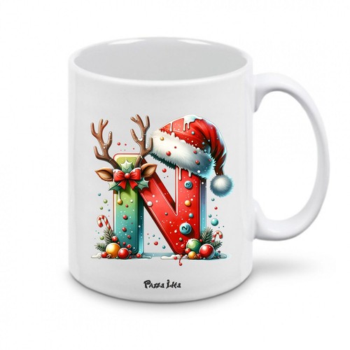 Tazza natale con lettere
