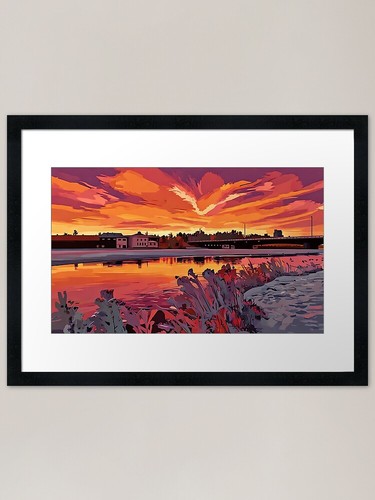 Quadro stampa tela - quadro, tramonto