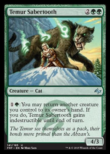 Mtg temur sabertooth - exc,