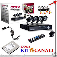 KIT VIDEOSORVEGLIANZA 8 CANALI