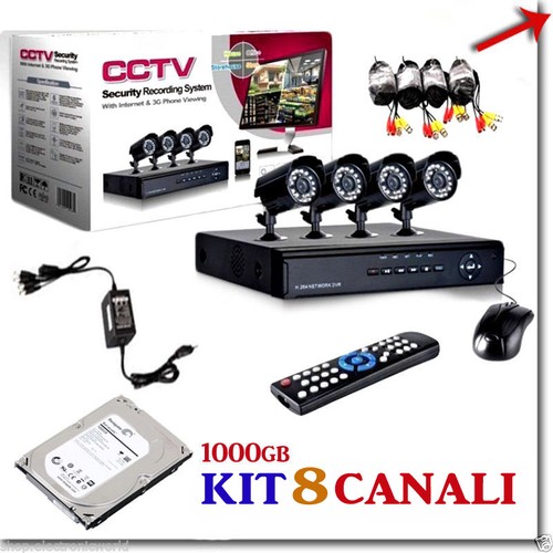 Kit videosorveglianza canali - 8,