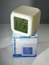 Orologio sveglia digitale a led 7 colori termometro digitale vintage orologiaio