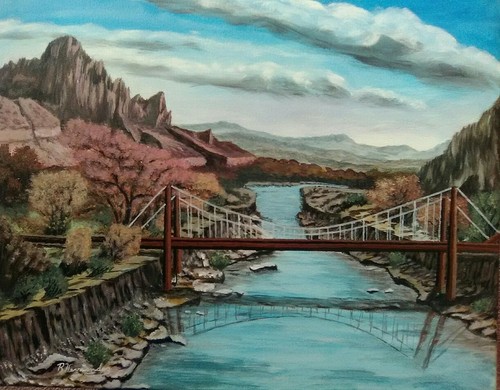 Ponte montagne innevate - ponte,