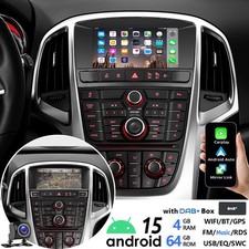 Autoradio DAB+ 4+64GB Android 14 Carplay GPS WIFI RDS per Opel Astra J 2010-2014