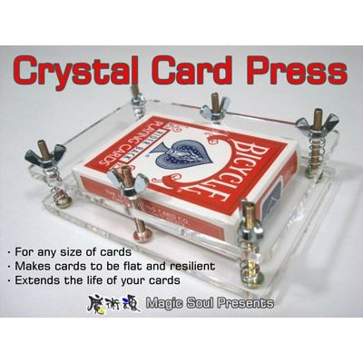 Crystal card press - crystal, hondo