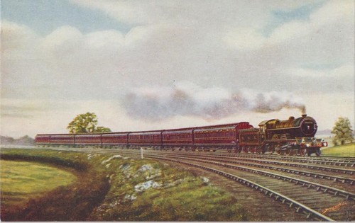 Vintage railway postcard - vintage,