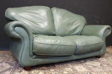 Bellissimo Divano / sofa / due posti / pelle verde pallido / club / inglese / UK