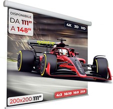 Schermo Proiettore Motorizzato 200x200cm (111 Pollici)