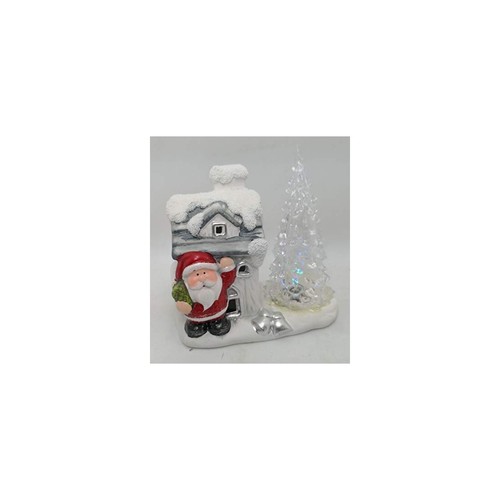 Casetta babbo natale con - , luci