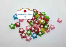 Perle Distanziatori Stelle e Cuori 8x4mm Acrilico