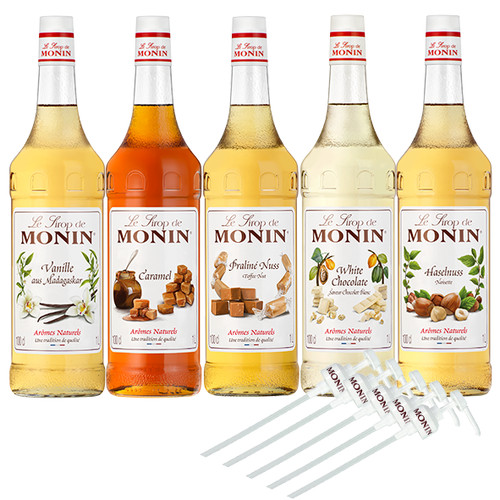 Monin set sciroppo - 5+5, caffè