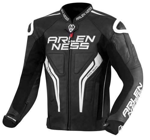 Giacca pelle moto arlen - pelle,