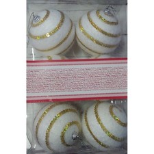 PALLINE DI NATALE SFERE ORO 9cm 6pz