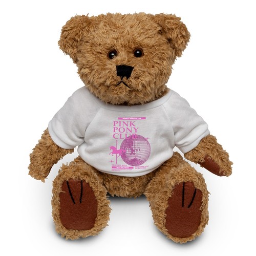 Peluche orsacchiotto rosa pony - peluche,