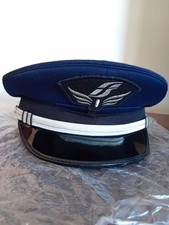 Cappello con due galloni da ferroviere fs ferrovie dello stato taglia 57 nuovo