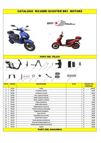 Ricambi scooter elettrico - elettrico, br1