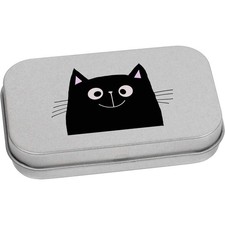 'Happy Black Cat' Scatola di latta / portaoggetti con cerniera in metallo (TT049036)