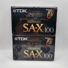 (2) TDK SA-X 100 audiocassetta