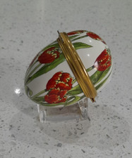Halcyon Days Enamels Tulips Egg With Stand