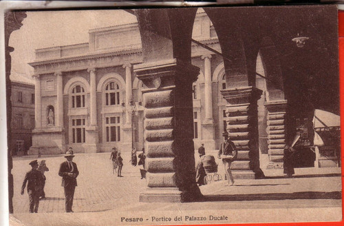 Cartolina pesaro viaggiata - pesaro,