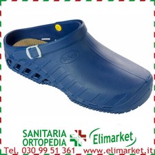 Zoccoli infermiere Dr Scholl blu ciabatte ospedale gomma scarpe da lavoro 34-46