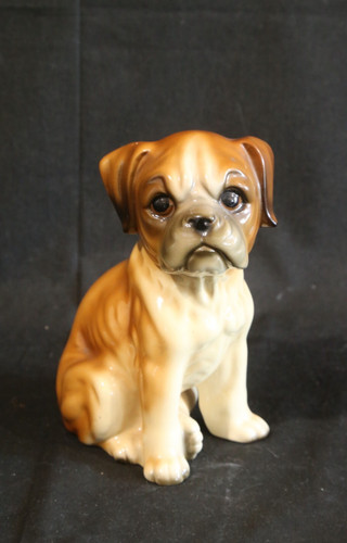 Scultura cucciolo cane - cane, boxer