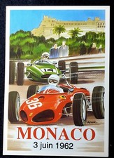 CARTOLINA GP MONACO 3 JUIN 1962 AUTOSTORICHE CLUB MONOPOSTO ITALIA UNICA SU EBAY