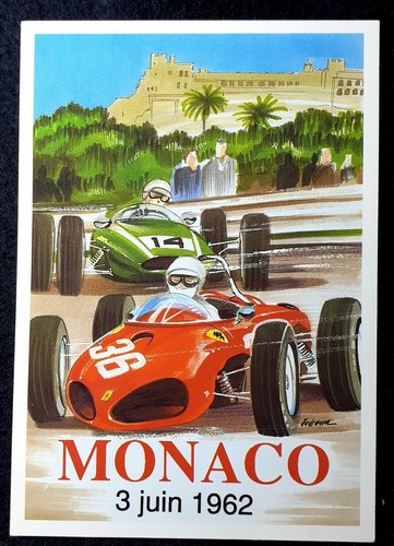 Cartolina monaco juin - cartolina, gp