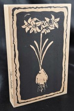 Timbro inchiostro gomma fiori