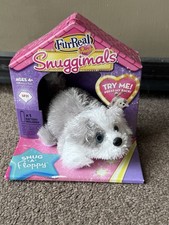 HTF Pelliccia Real Friends Snuggimals Cucciolo Floppy Grigio 2010 Hasbro Tiger FUNZIONA NUOVO