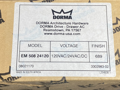 Dorma 504 24120 portaporta - dorma,