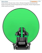 Green Screen Sfondo Verde 145cm Cerchio, Sfondo Fotografico Pieghevole Teso.