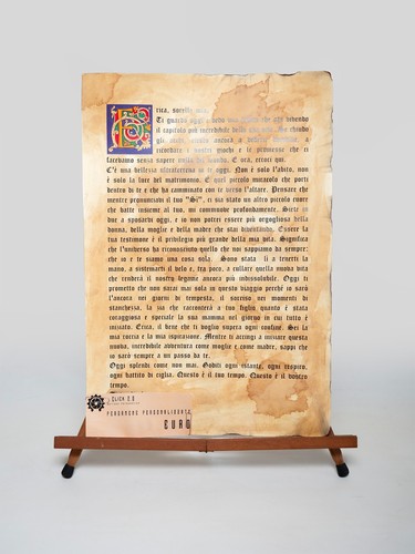Pergamena artigianale unica - artigianale,