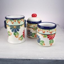 vasi in ceramica da cucina, porta spezie e porta zucchero