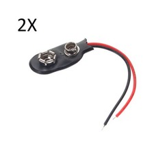 2X CONNETTORE PER BATTERIE 9V