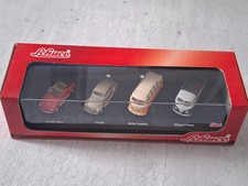 Volkswagen / VW set di 4, Maggiolino / Bus, 1:87, Schuco, vetrina + scatola originale