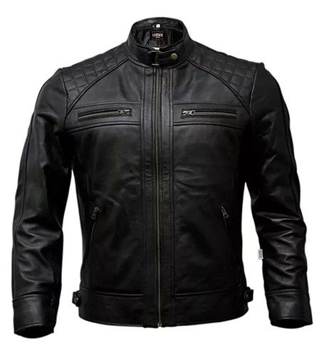 Giacca trapuntata nera - , biker