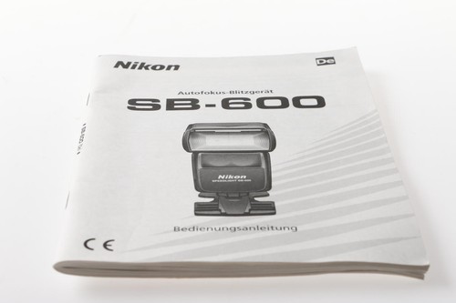 Nikon 600 manuale di - sb-600,